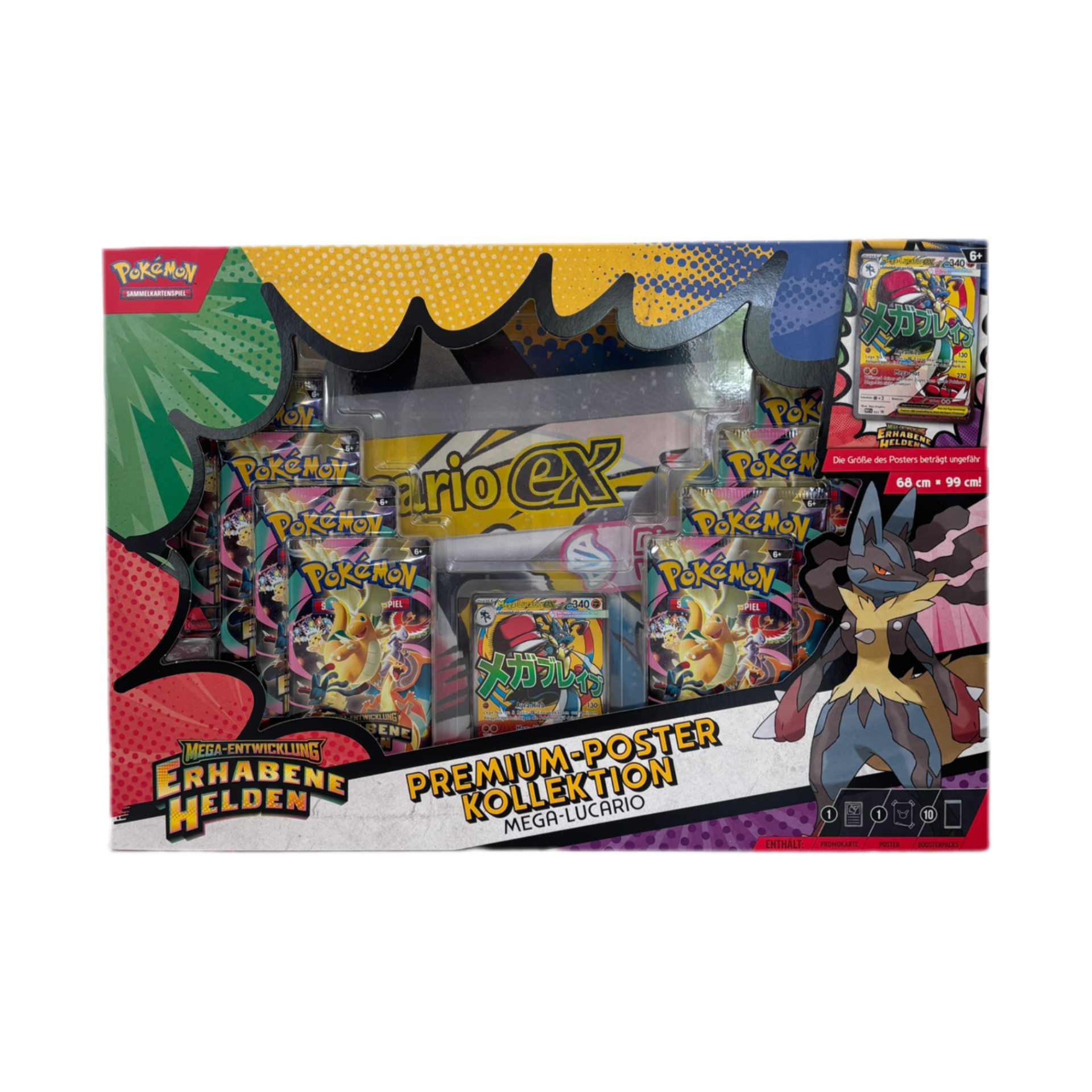 Pokémon Erhabene Helden (ME02.5) Premium Poster Kollektion Mega-Lucario
