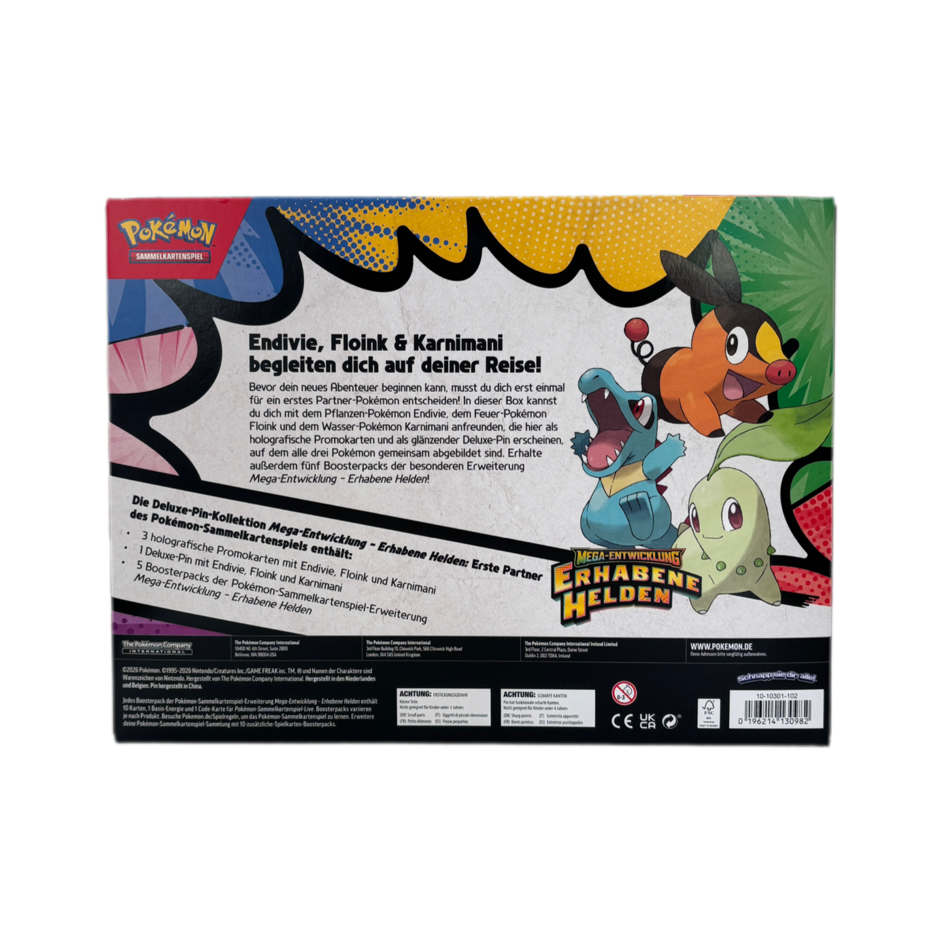 Pokémon Erhabene Helden (ME02.5) Erste Partner Deluxe-Pin-Kollektion
