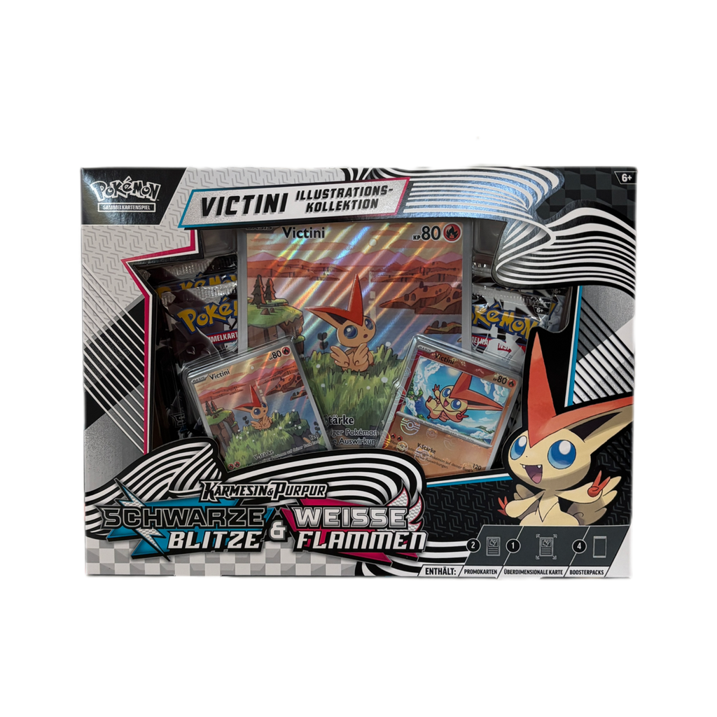 Pokémon Schwarze Blitze & Weiße Flammen (KP10.5) Victini Illustrations-Kollektion DE
