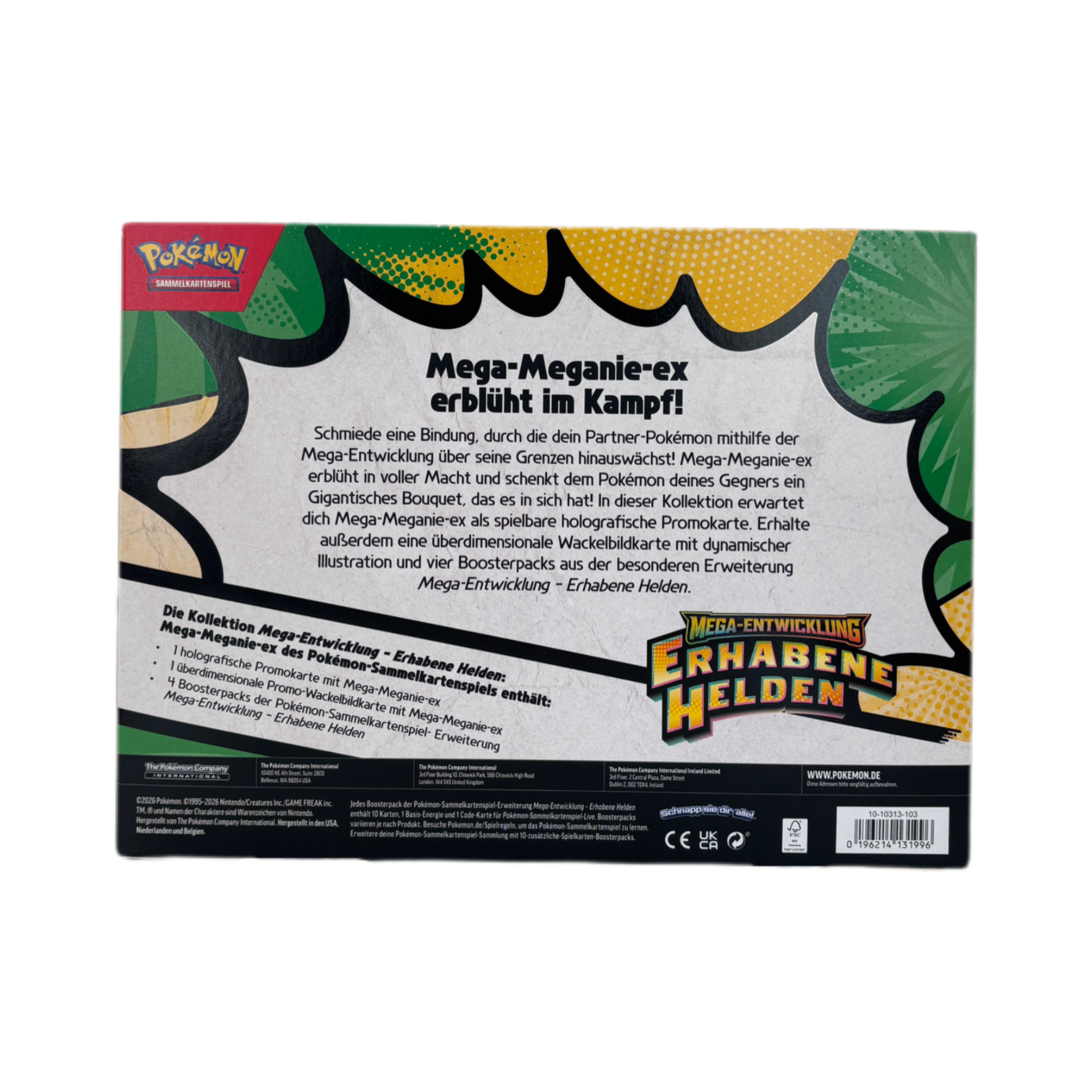 Pokémon Erhabene Helden (ME02.5) Mega Meganie EX Kollektion DE