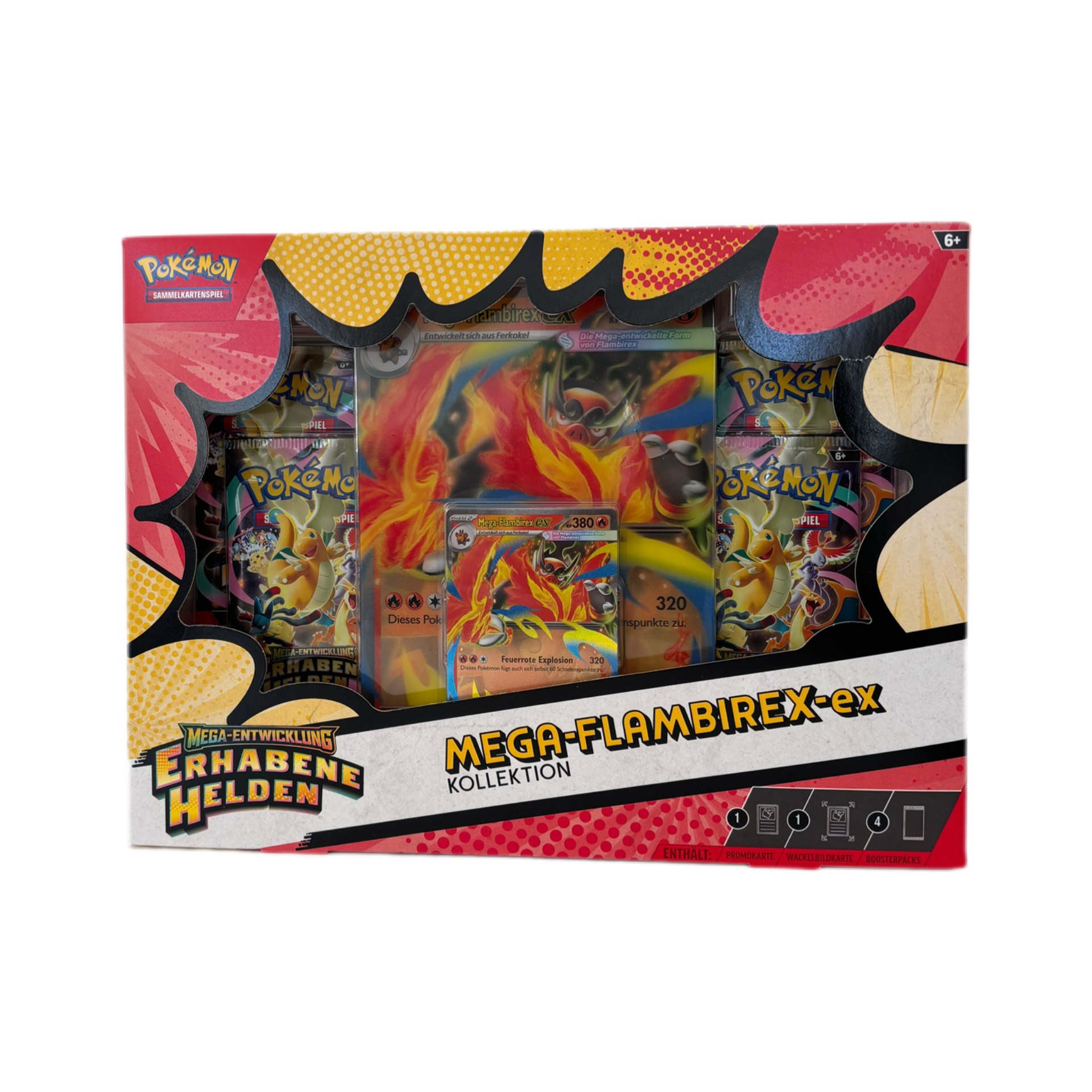 Pokémon Erhabene Helden (ME02.5) Mega Flambirex EX Kollektion DE