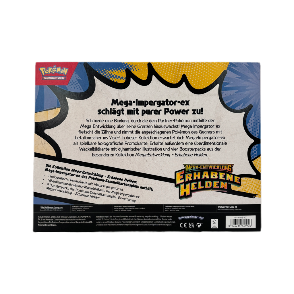 Pokémon Erhabene Helden (ME02.5) Mega Impergator EX Kollektion DE